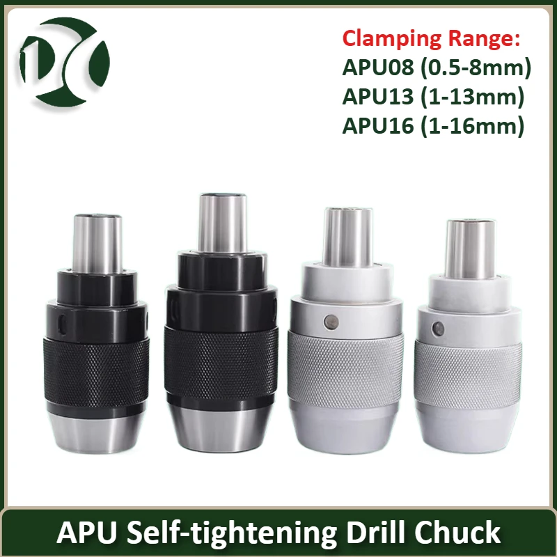APU Drill Chuck APU08 APU13 APU16 Integrated Self-tightening Drill Chuck BT30 BT40 NT30 NT40 Lathe Tool Holder Milling Cutter