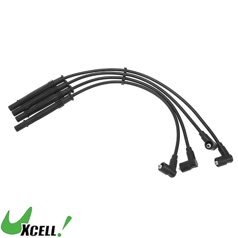 UXCELL Car Spark Plug Coil Wires Ignition Coil Harness Cable Fit for Renault Clio II from 1998 No.8200713680 - Pack of 4