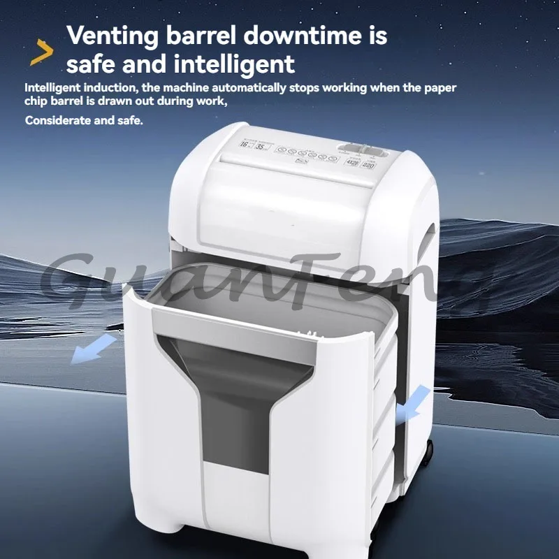 25L 4435 Office Electric Shredder for Shredding Paper Particles Book Nails Cards Confidential Specific Document Shredder Level 5