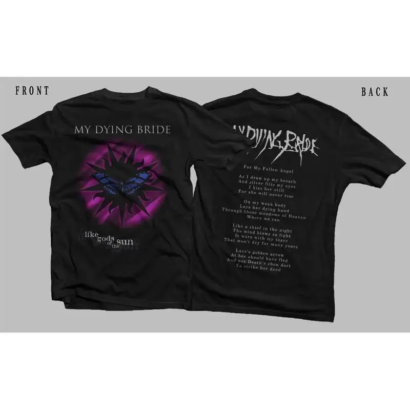 My Dying Bride Like Gods Of The Sun Double Sided T Shirt Full Size S 5XL