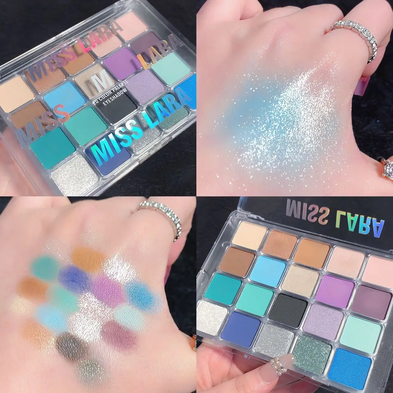 Paleta de sombras de ojos de 20 colores, pigmento de sombra de ojos de larga duración, mate, verde, púrpura, Nacarado, maquillaje de ojos coreano, cosméticos para mujeres