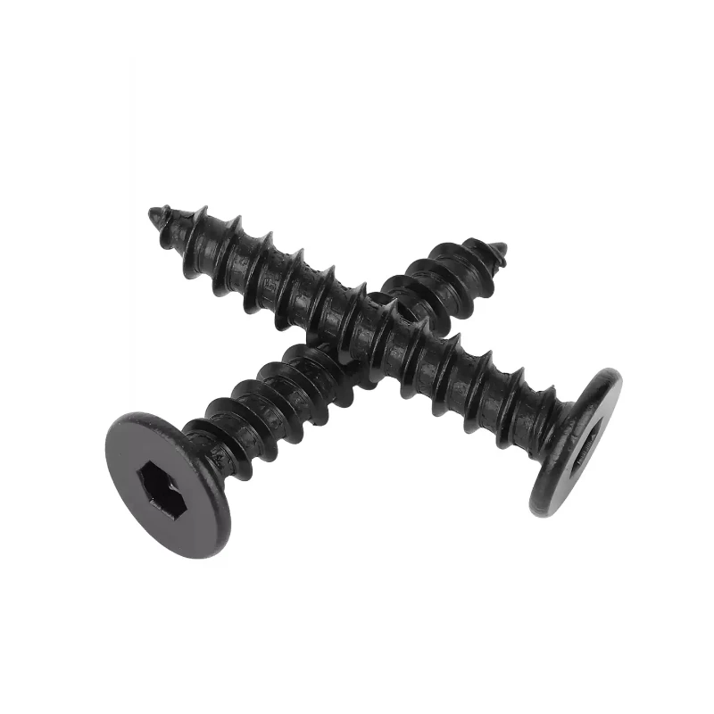 Black 304 Stainless Steel Countersunk Flat Head Fast Thread Self Tapping Screws M4x30mm M5x22mm M6x20mm
