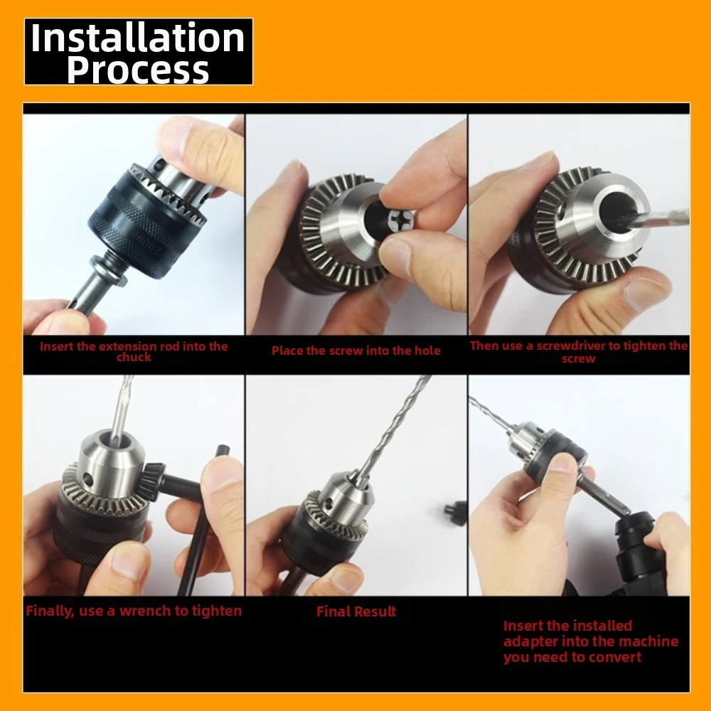 Heavy Duty Angle Grinder Chuck Three-Claw Design Quick Change Electric Drill Converter Alloy Drill Chuck Adapter for Woodworking