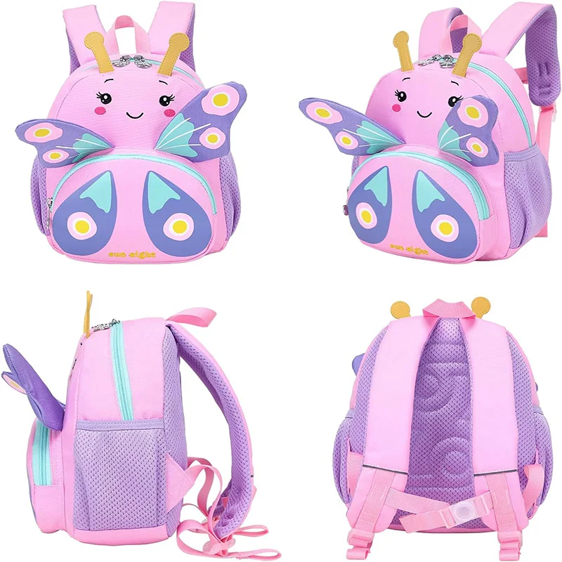 SUN EIGHT, mochilas de animales de dibujos animados en 3D para bebés, mochilas escolares para guardería, mochilas para niños, mochilas escolares