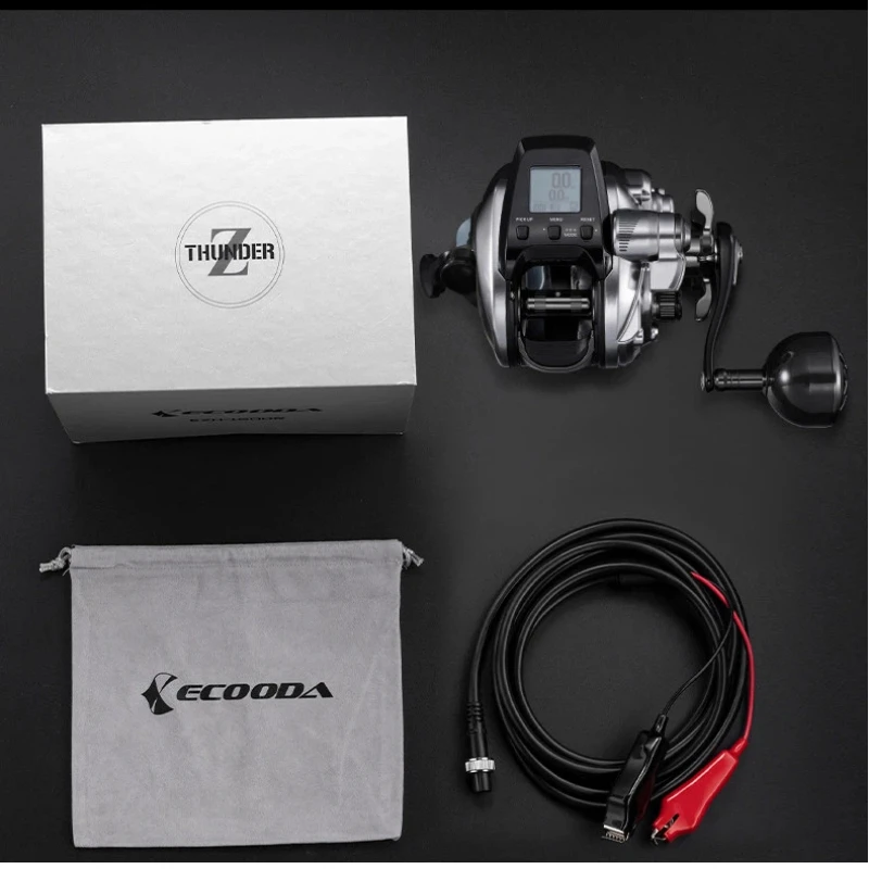 Ecooda 2026 EZH1500 Electric Fishing Reel Ambidextrous High Performance Deep Sea Jigging Boat Saltwater Offshore Fishing Reel