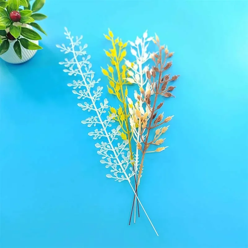 3PCS Artificial Plant Wheat Ear Accessories Big Flower Bundle Wedding Party DIY Craft Room Decoration