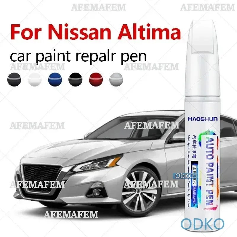 Paint Repair Pen Touch Up Scratch Remover DIY Auto Accessories Black White Red For Nissan Altima 1998-2025 L30 L32 L34 L40 L50
