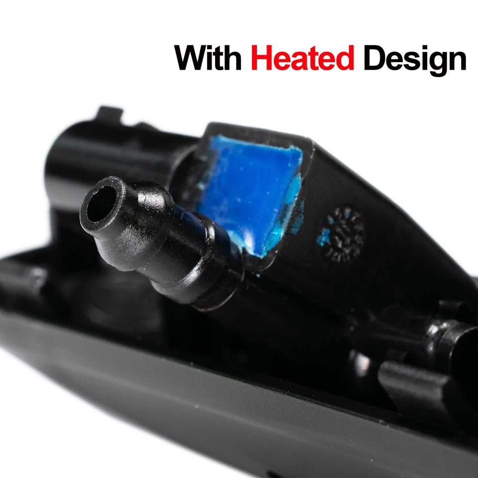 Heated Washer Wiper Nozzle Spray Jet – Left & Right Set For Audi A4 A6 A8 Q3 Q5 Q7 TT