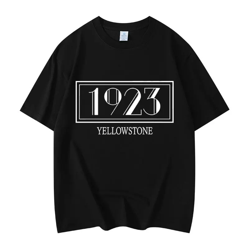 

TV Series 1923 Season 2 Logo Print T-shirt Men Women Clothing High Quality Fashion T-shirts Summer Casual Loose Cotton T Shirts