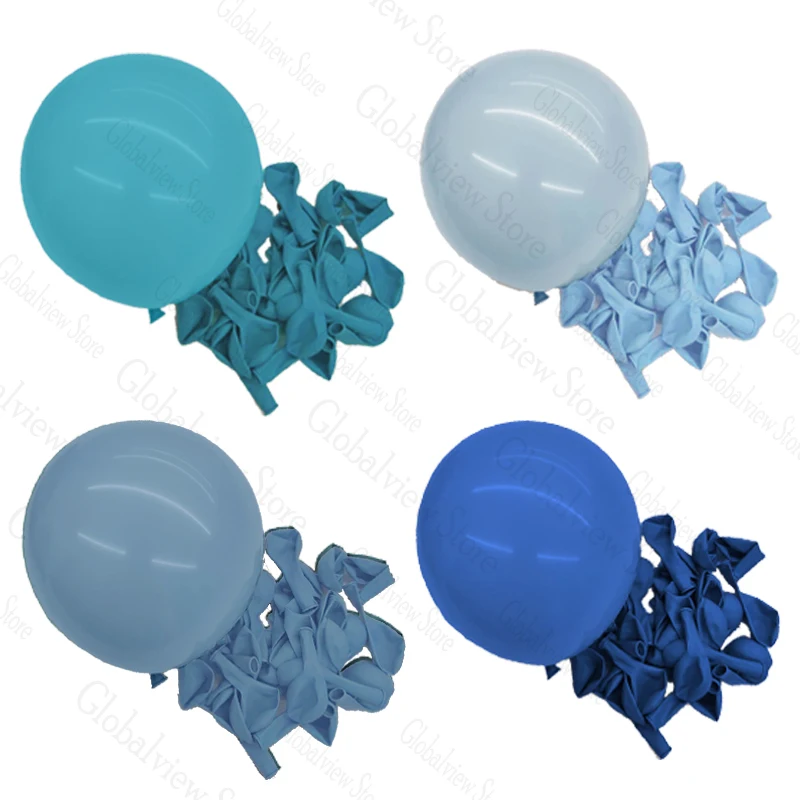 18/12/10/5inch Blue Balloons Matte Dusty Blue Latex Ballon Pastel Blue Ballons Baby Shower Birtnday Party Decor Supplies