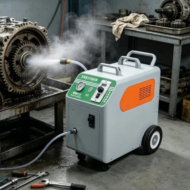 Dual Hose Output High Productivity Dry Ice Blasting Machine for Two Operators Simultaneous Cleaning Work Efficiency