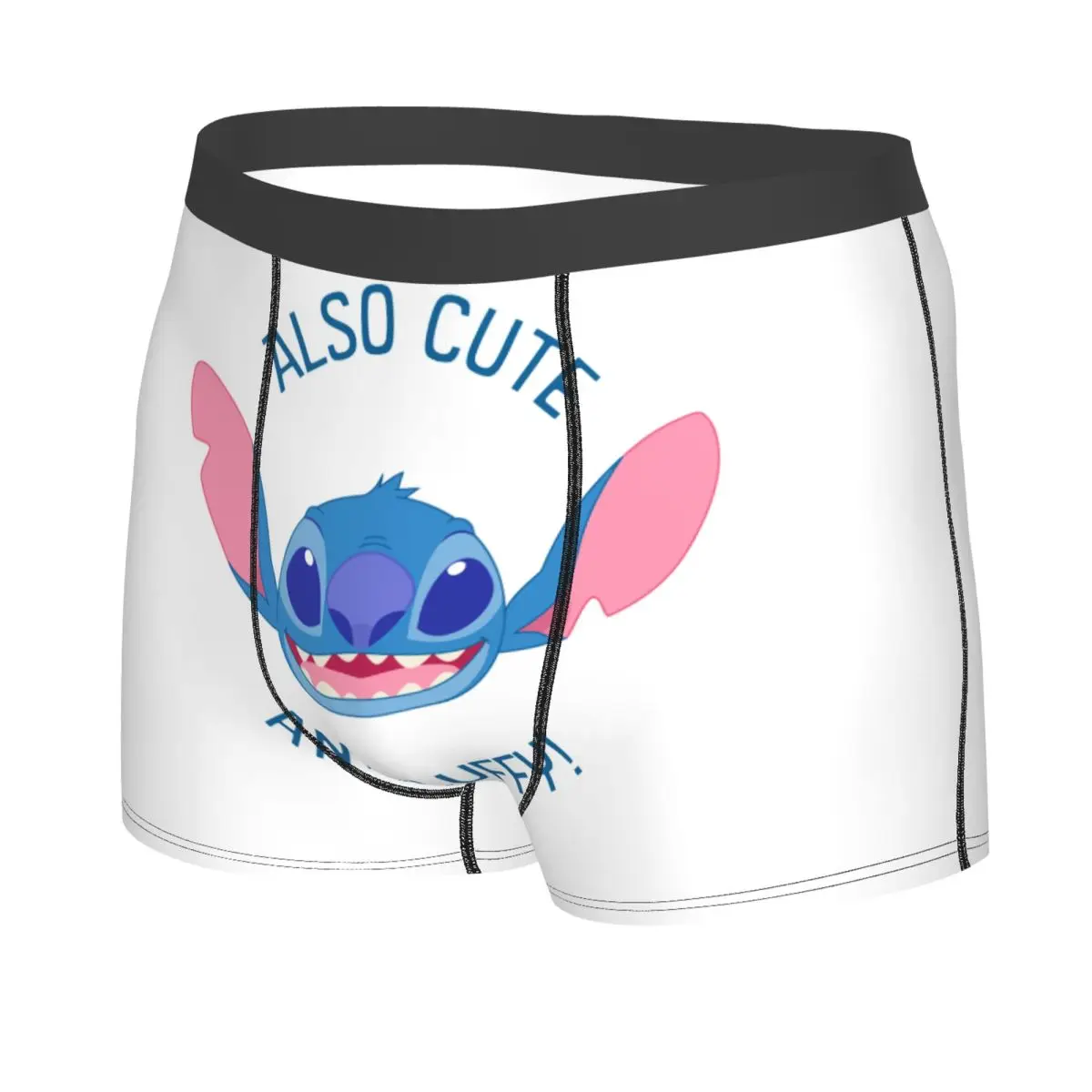 الكرتون الرسوم المتحركة التلفزيون غرزة الملاكم السراويل الرجال 3D المطبوعة الذكور تمتد سراويل داخلية ملخصات #2