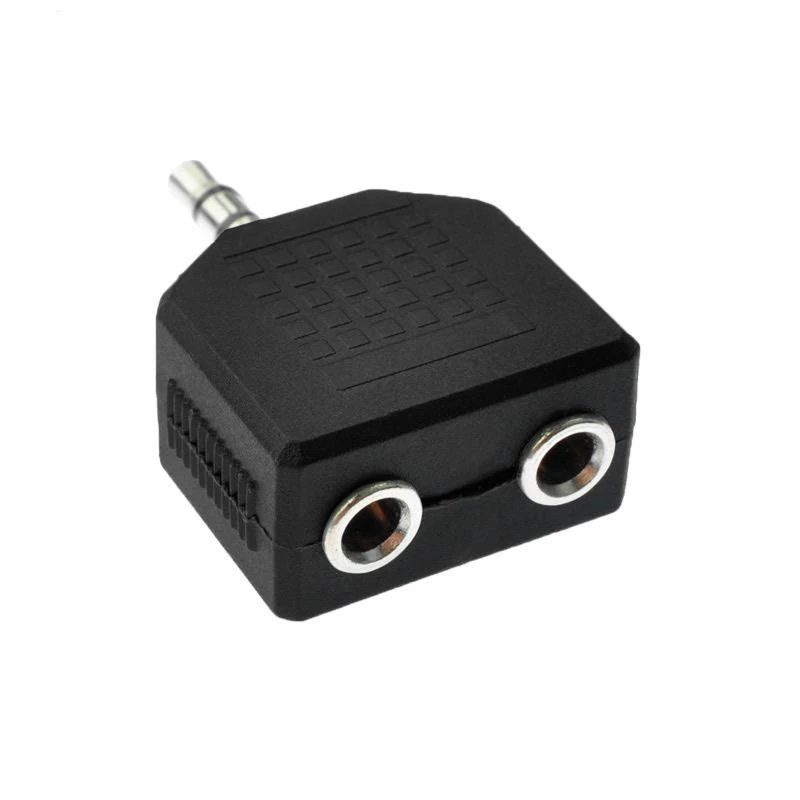 1/2/5/10pcs Stereo Audio Jack Male to Dual 3.5mm Female Double Headphone Y Splitter Adapter Plug MP3 Phone DIY Converter C5