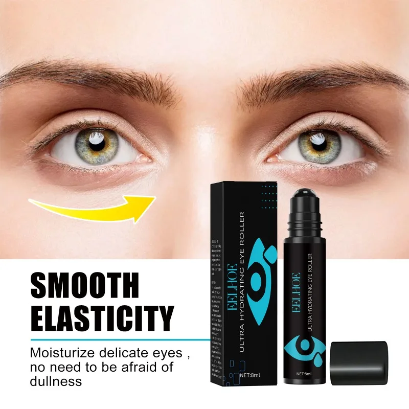 Men's eye moisturizing care roller Fade fine lines eye bags improve dark circles Anti Wrinkle Aging repair Firming eye roll on