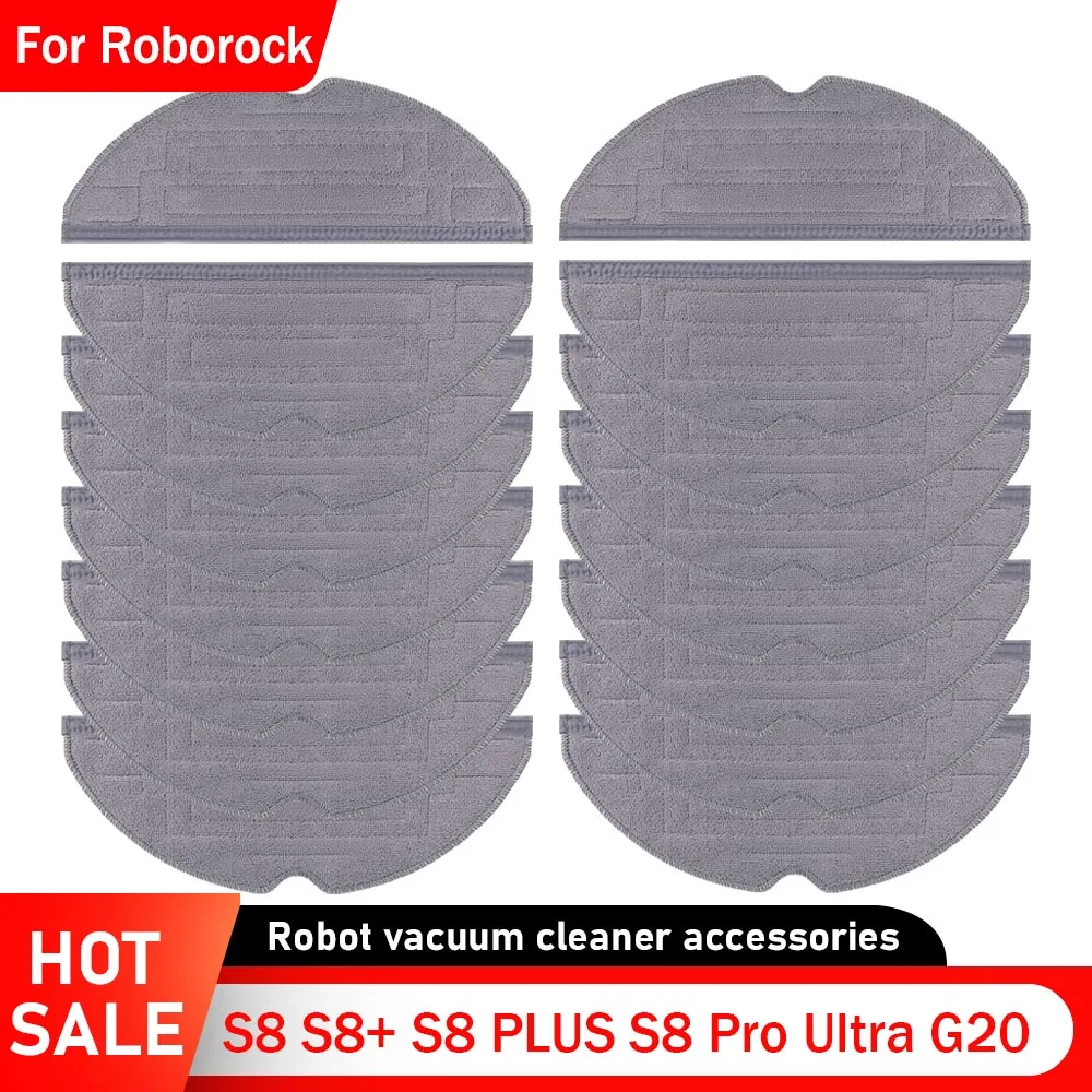 Double Vibration Mop Rags Parts For Roborock G20 S8 Pro Ultra S8+ S8 PLUS Vacuum Cleaner Robot Mop Pad Mop Cloths Accessories