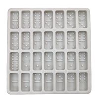 28 Cavities Crystal Epoxy Resin Game Mold DIY Making Tools Dominoes Casting Silicone Mould M115