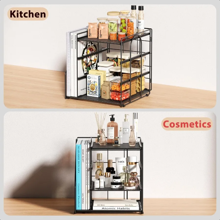 منظم مكتب وملحقات منظم ورق 4 طبقات مع حامل ملفات عمودي ملحقات مكتب المكتب منظمو مساحة العمل وستورو