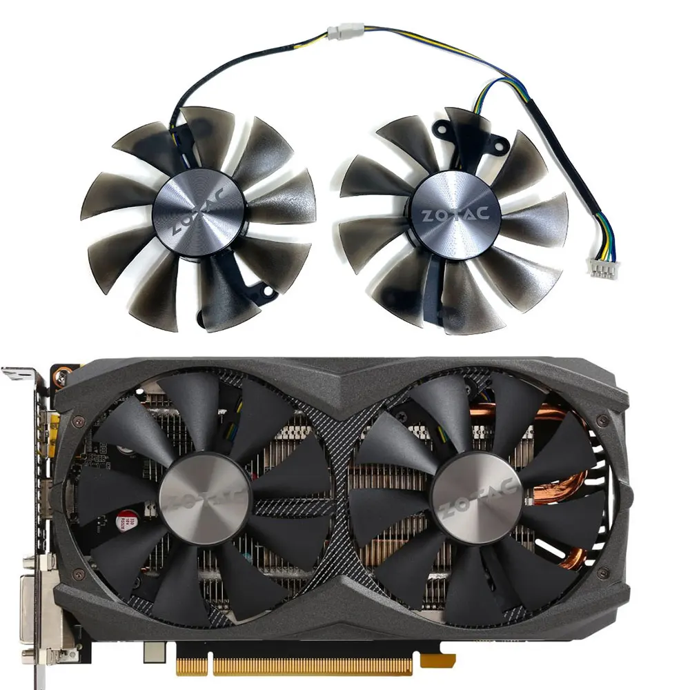 NEW GA91S2H GTX 960、GTX 950 AMP Edition GPU FAN，For ZOTAC Geforce GTX 960 AMP Edition、GTX 950 AMP Edition Video card cooling fan