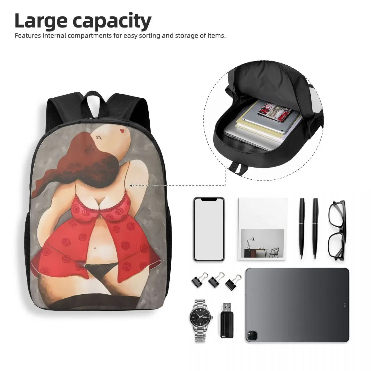 Sam 17-Inch Simple Student Backpack - Lightweight and Spacious School Bag for Boys and Girls