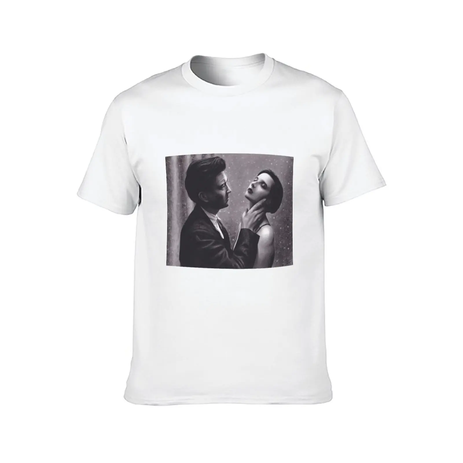 David Lynch and Isabella Rossellini T-Shirt cotton man t-shirts custom shirt sweat outfits for men