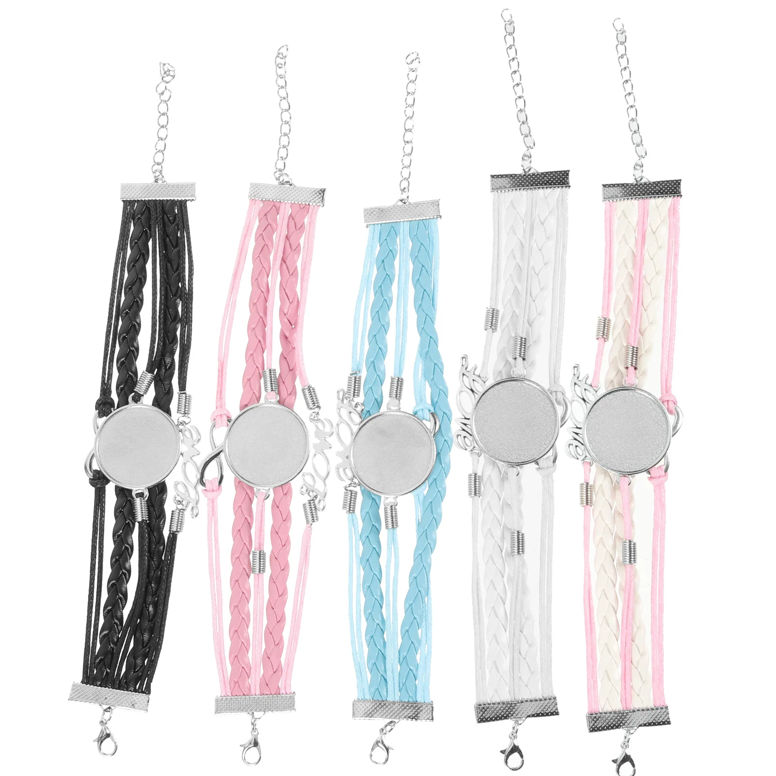 

Sublimation Bracelet Blanks Adjustable Bezel for Jewellery Making Metal