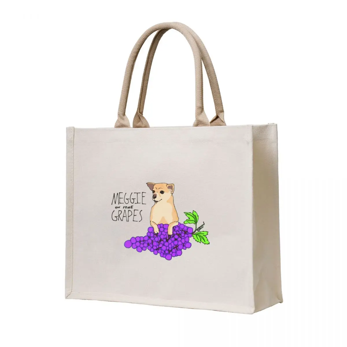 

Meggie on Some Grapes Tote Bag reusable shopping bag Gift bag Beach tote custom
