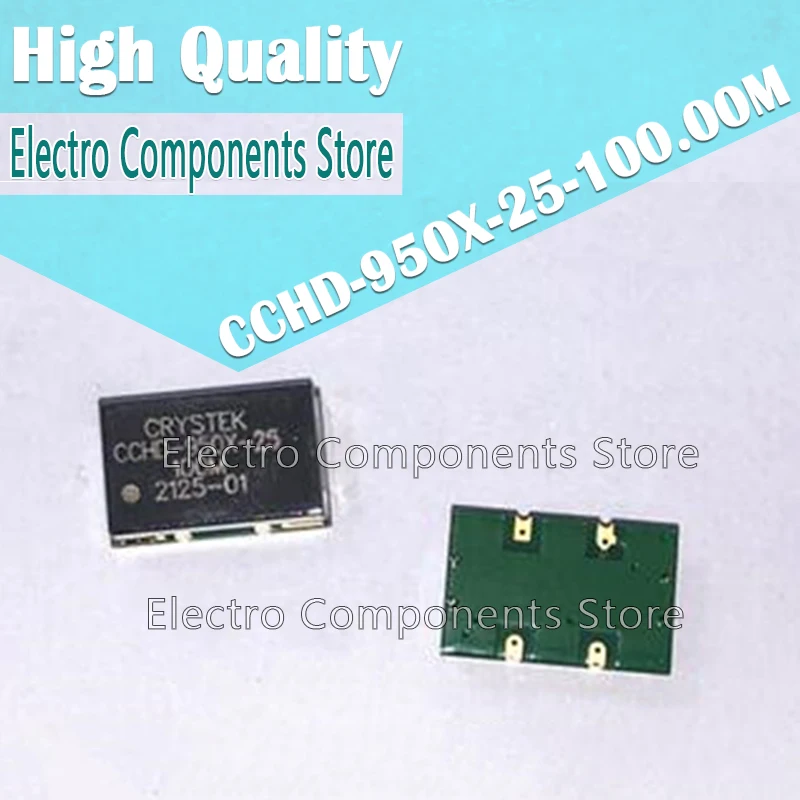 CCHD-950X-25-100.00M 100MHZ Active Crystal Oscillator Femtosecond Low Phase Noise OSC 14*9mm SMD 4PIN OSC 100M 100MHZ