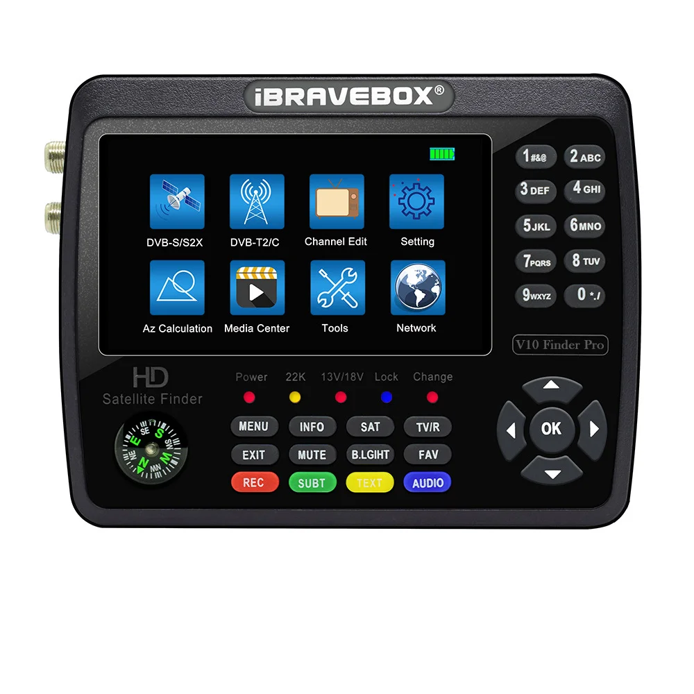 DVB-S2X/T2/C COMBO Satellite Finder V10 Pro
