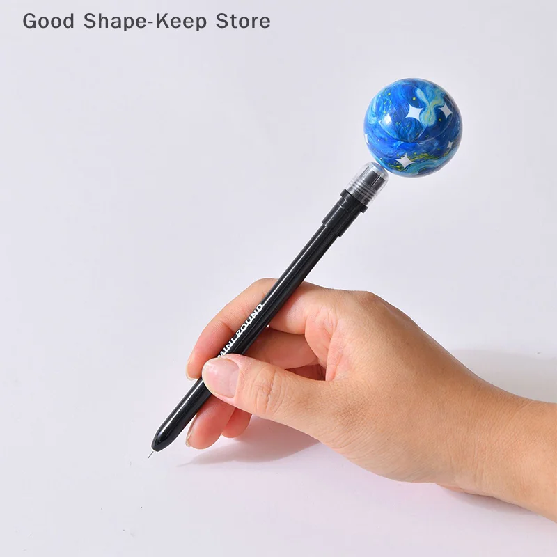 Creative Rotating Planet Pen, Spinning Decompression Pen, Stress Relieve, Gel Pens, Student Stationary