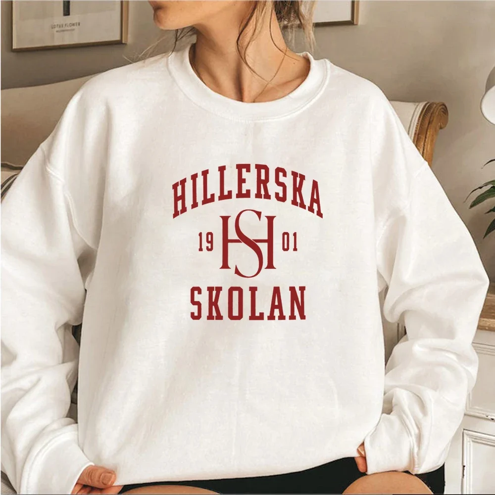 Young Royals Hillerska School Logo Sweatshirt Simon and Wilhelm Pullover Tv Show Young Royals Crewneck Sweatshirts Fans Merch