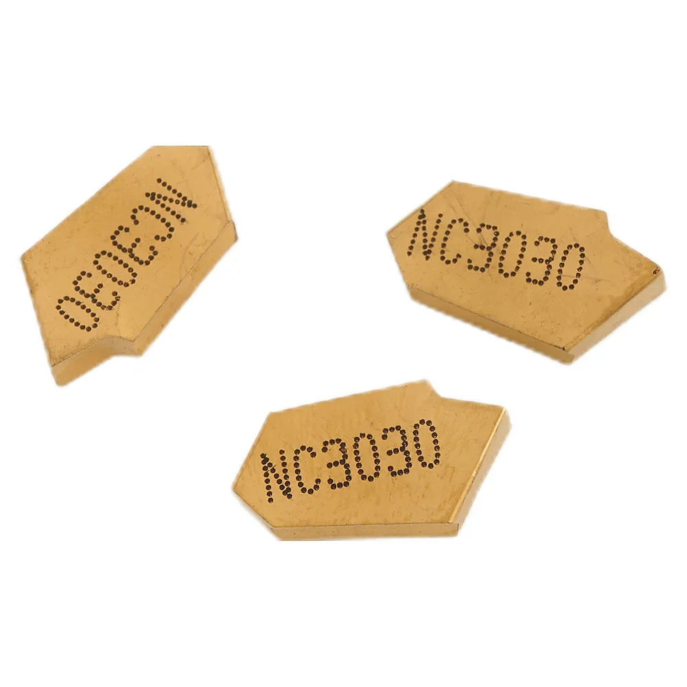 10Pcs SP300 NC3020 GTN-3 3mm Width Carbide Grooving Insert For CNC Lathe Parting Cut Off Tool High Toughness Wear Resistant