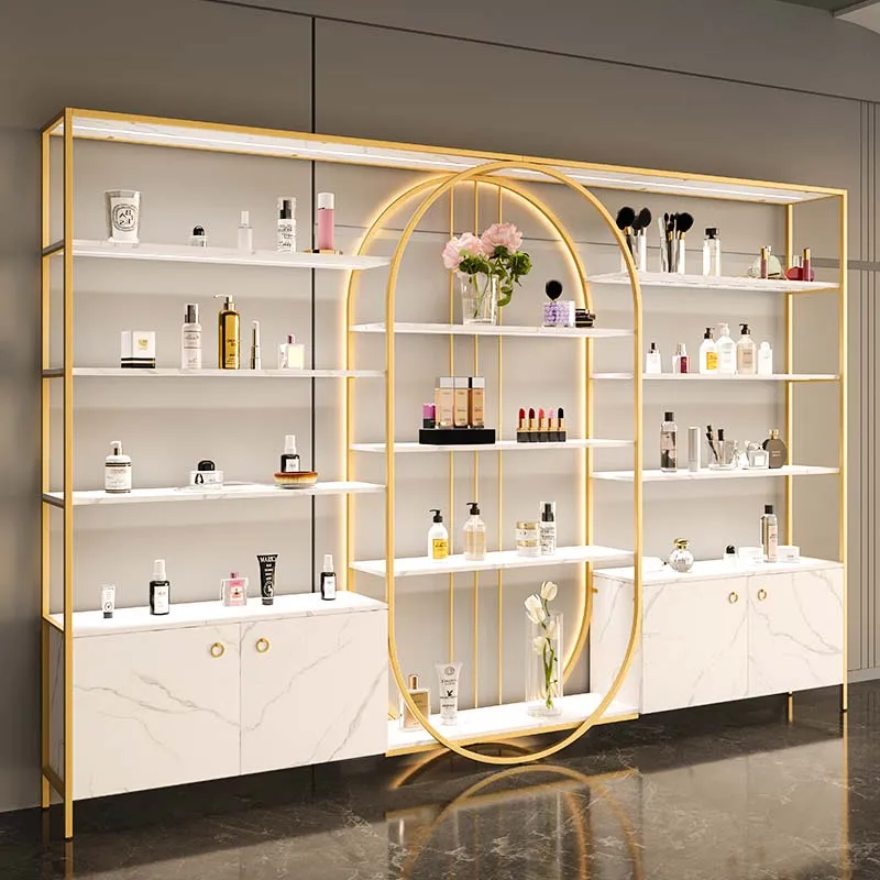 Skin care cosmetics display stand Beauty salon storage rack Nail art storage cabinet Product display cabinet