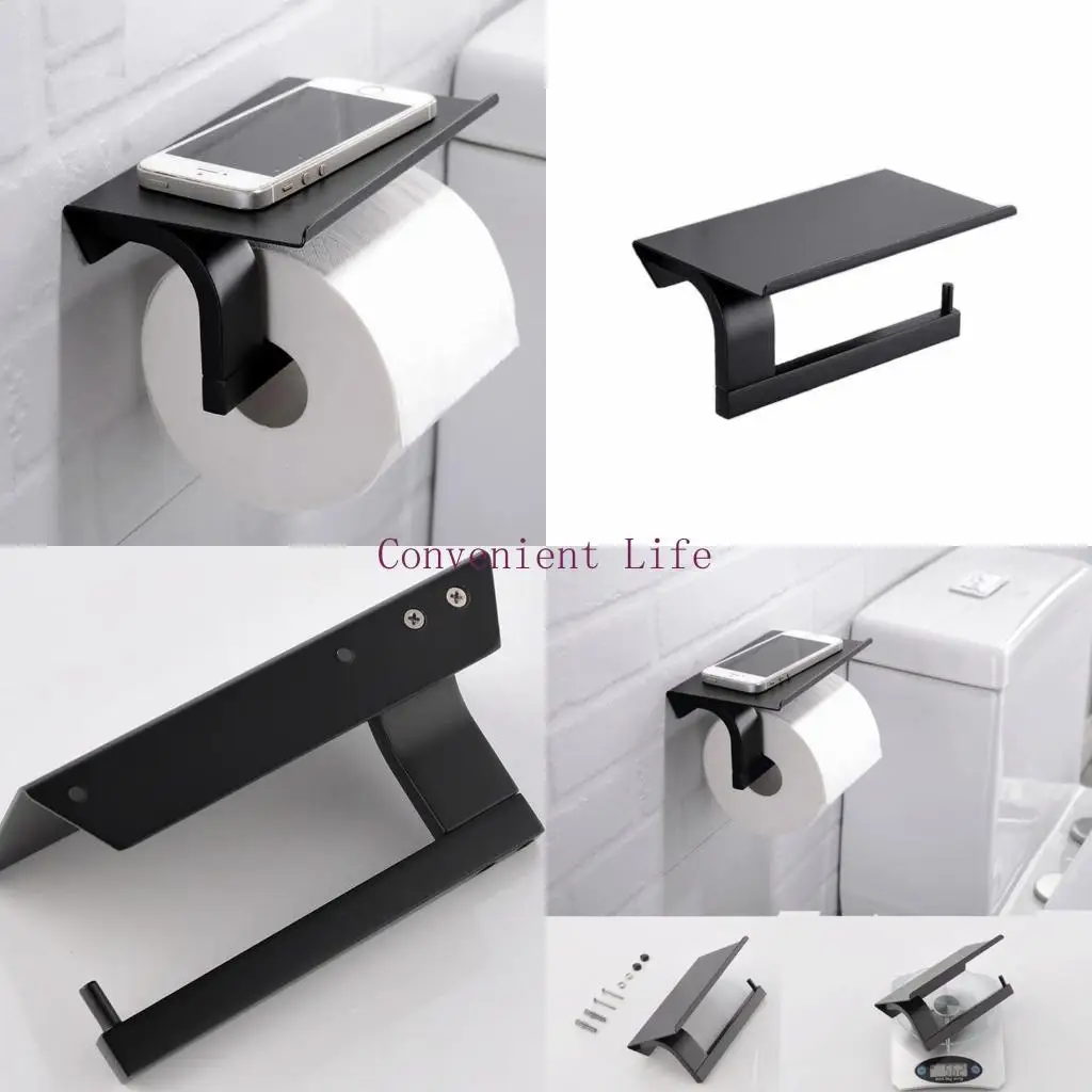 

L1EE двойная полка для туалетной бумаги, держатель для рулона, настенная полка для хранения в ванной комнате