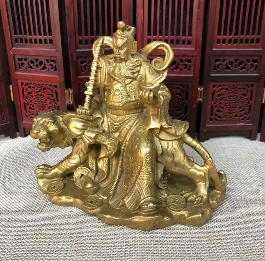 

The statue of Zhao Gongming, the God of wealth and the God of wealth