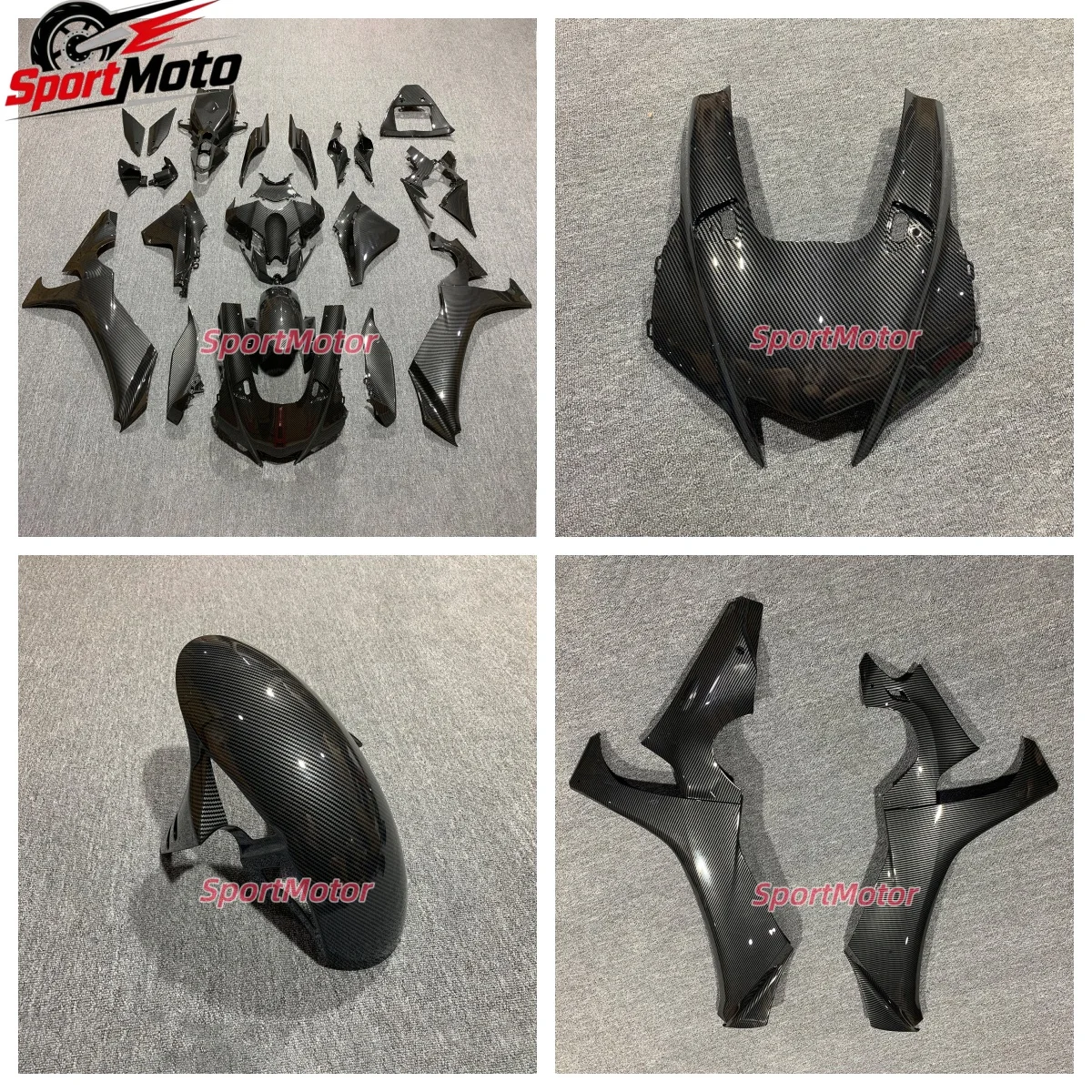 Carbon Fiber Paint Motorcycle Side Panels Fairing Kits For YAMAHA YZFR1 2020-2025 Motor Fender Covers Tank Parts