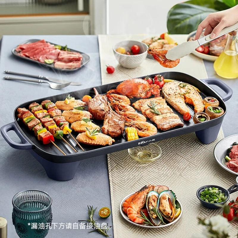 Electric baking tray, household integrated barbecue pot, 52cm large baking tray, fast baking, non stick barbecue electric oven