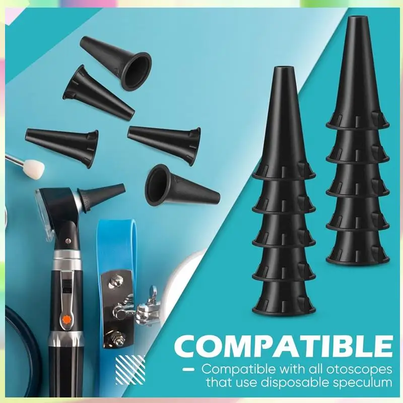 B23B البلاستيك المتاح الأذن Specula غطاء استبدال Specula ل منظار الأذن التشخيصي الكبار الأذن Specula للبالغين والأطفال