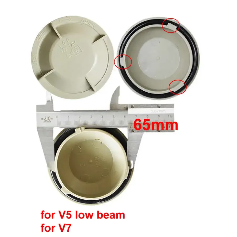 For Changan V3 V5 V7 Low High Beam Light Dust Cover Waterproof Dustproof Headlamp Rear Shell Seal Lengthened Headlight Cap 1pcs