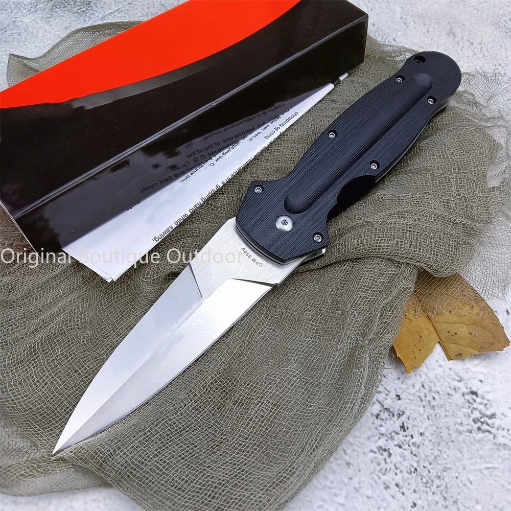 High Quality Pocket Defense Folding Knife D2 Blade G10 Handles Outdoor Hunting Tactical Knives Camping Utility Edc Multitool