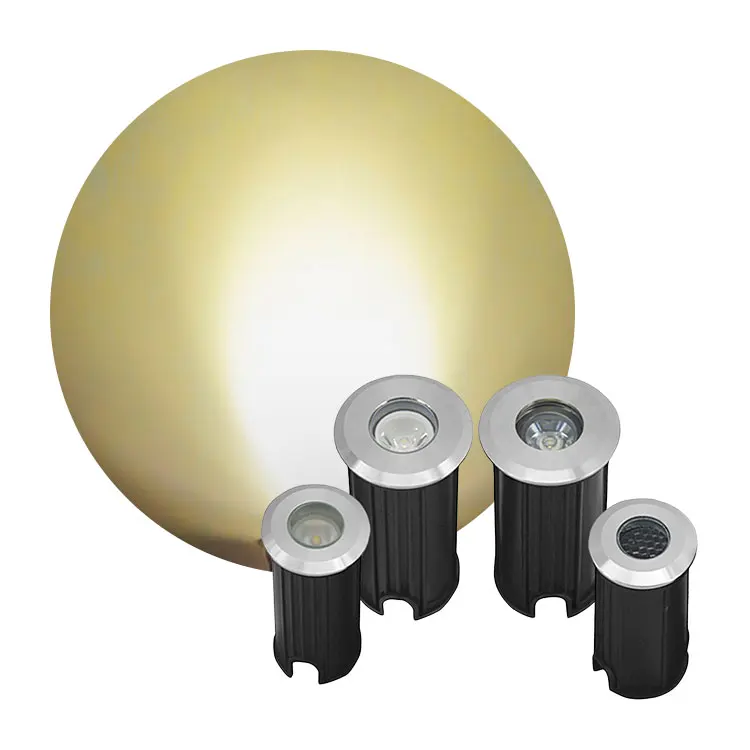 1W/3W DC12v IP65 Waterproof LED Landscape Ground Spotlight Outdoor Undergraduate Light for Deck Recessed Inground Buried Lightin
