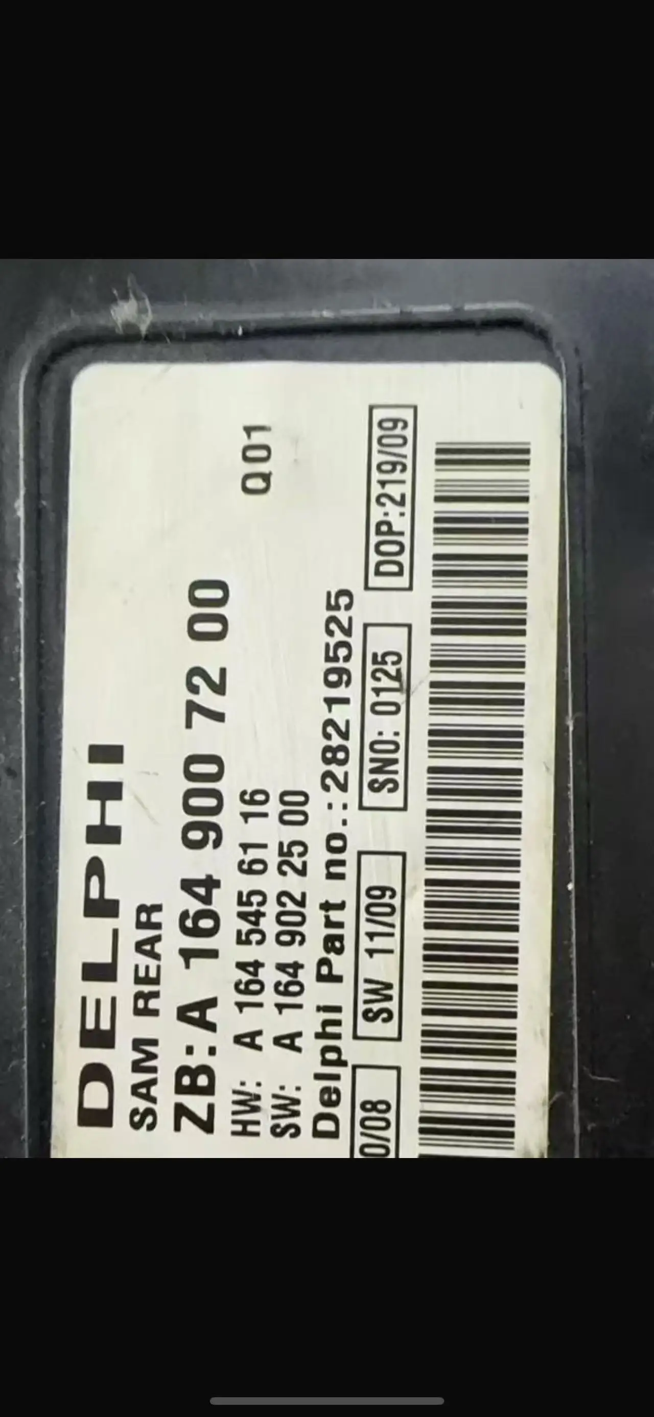 

ZB：A 1649007200 1PCS Customer specified product model