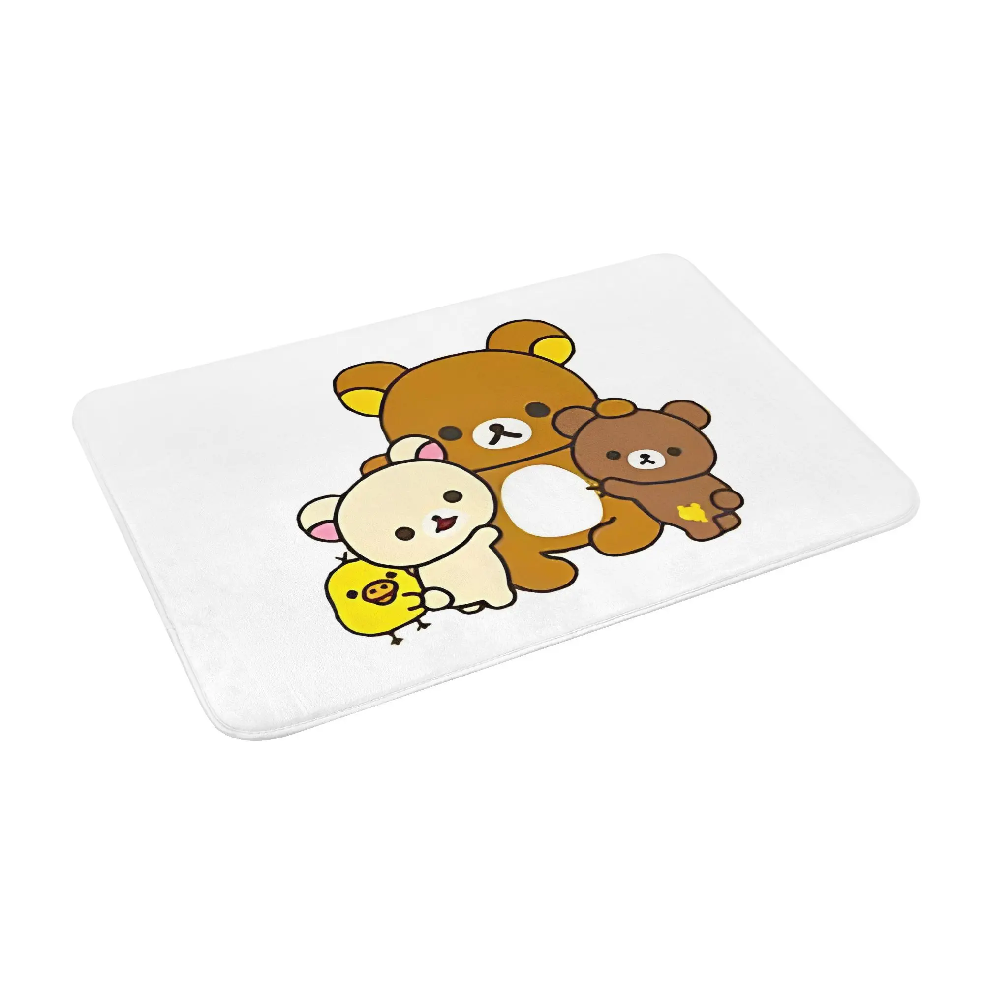 

Rilakkuma аксессуары из пены с эффектом памяти коврик для ванной коврик водопоглощающие медведи напольные коврики для ванной комнаты ковер для ванной коврик для входной двери