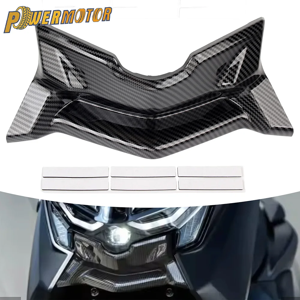 Motorcycle Winglets Aerodynamic Wing Middle Cover Front Fairing Spoiler Protector For Yamaha NMAX 155 V3 2025 Modified Parts
