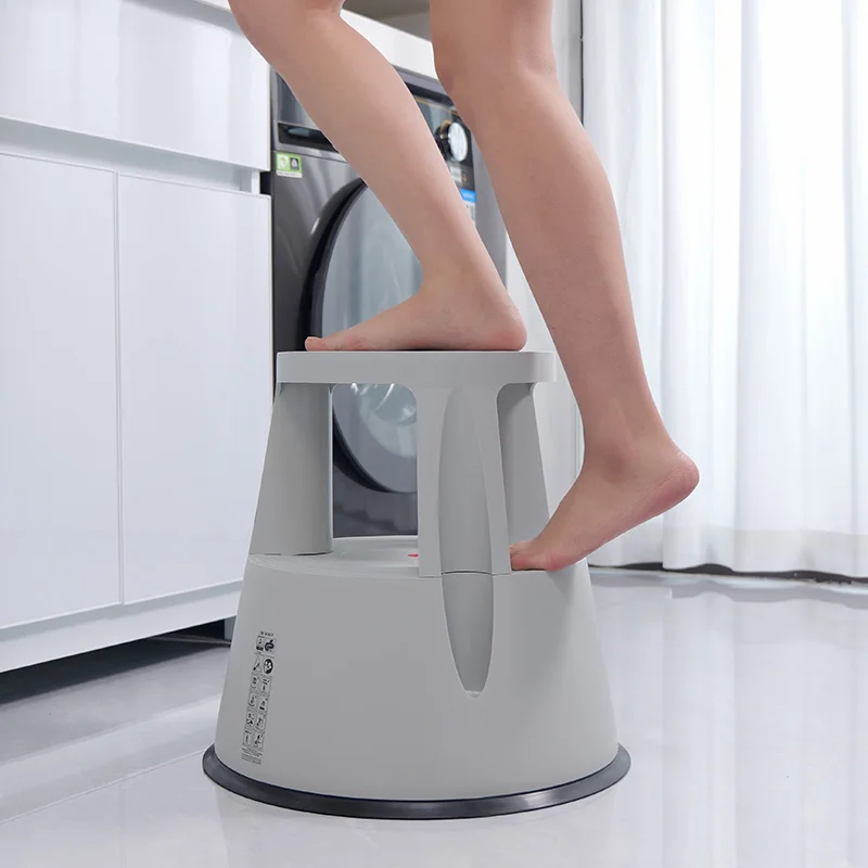 Library Stool Movable Book Tally Stool Pickup Foot Stool