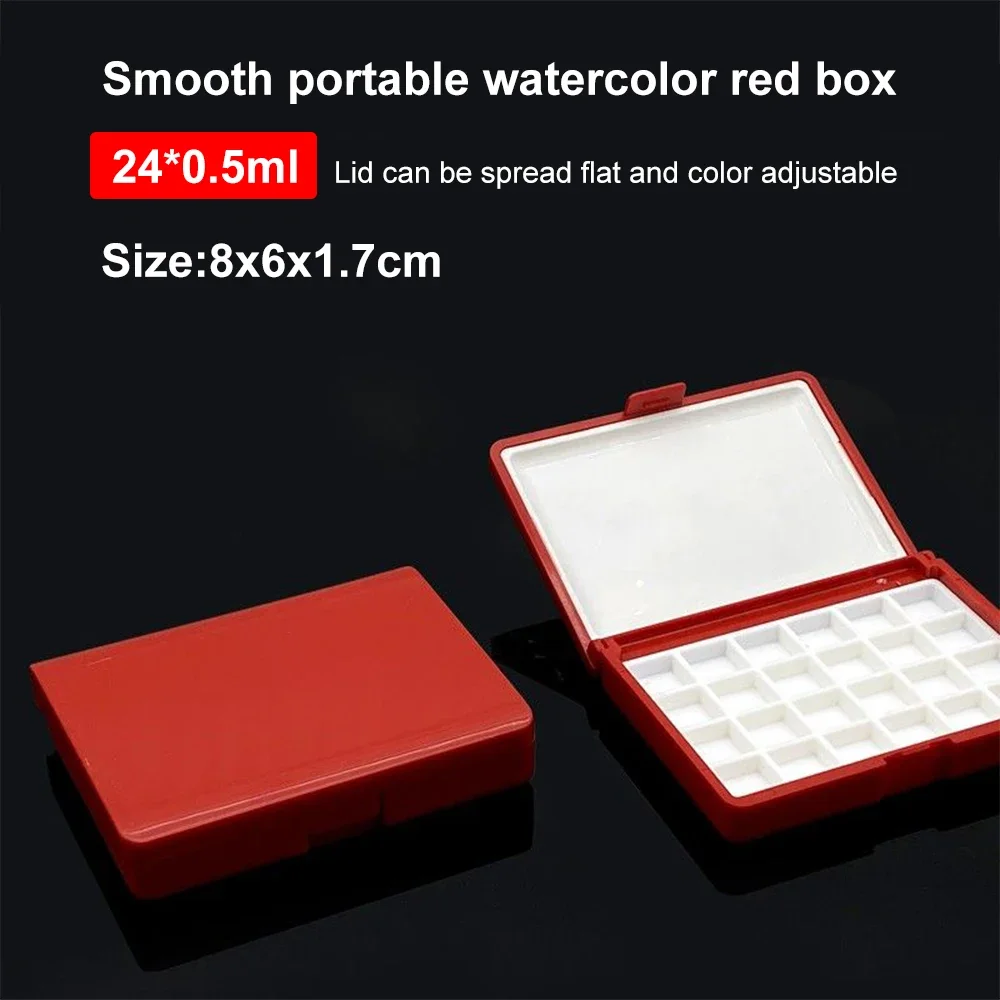 Portable Plastic Multi-function Painting Box Empty Watercolor Palette Watercolor Oil Acrylic Gouache Paint Subpackage image 3