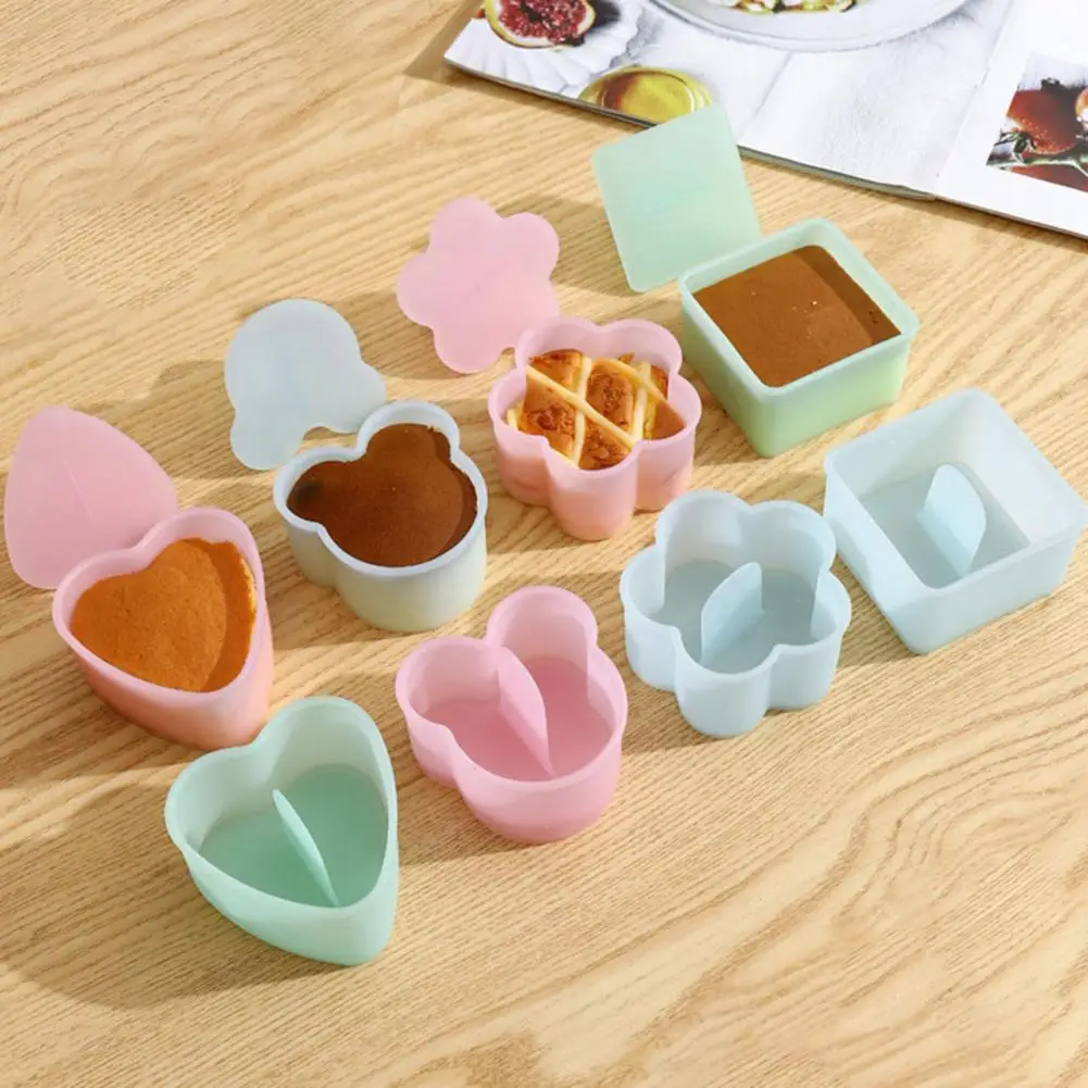 1 Set DIY Japanese Children Rice Ball Mold Food Grade Press Design Cute Bear Blossom Heart Shaped Sushi Mold Kitchen Accessories