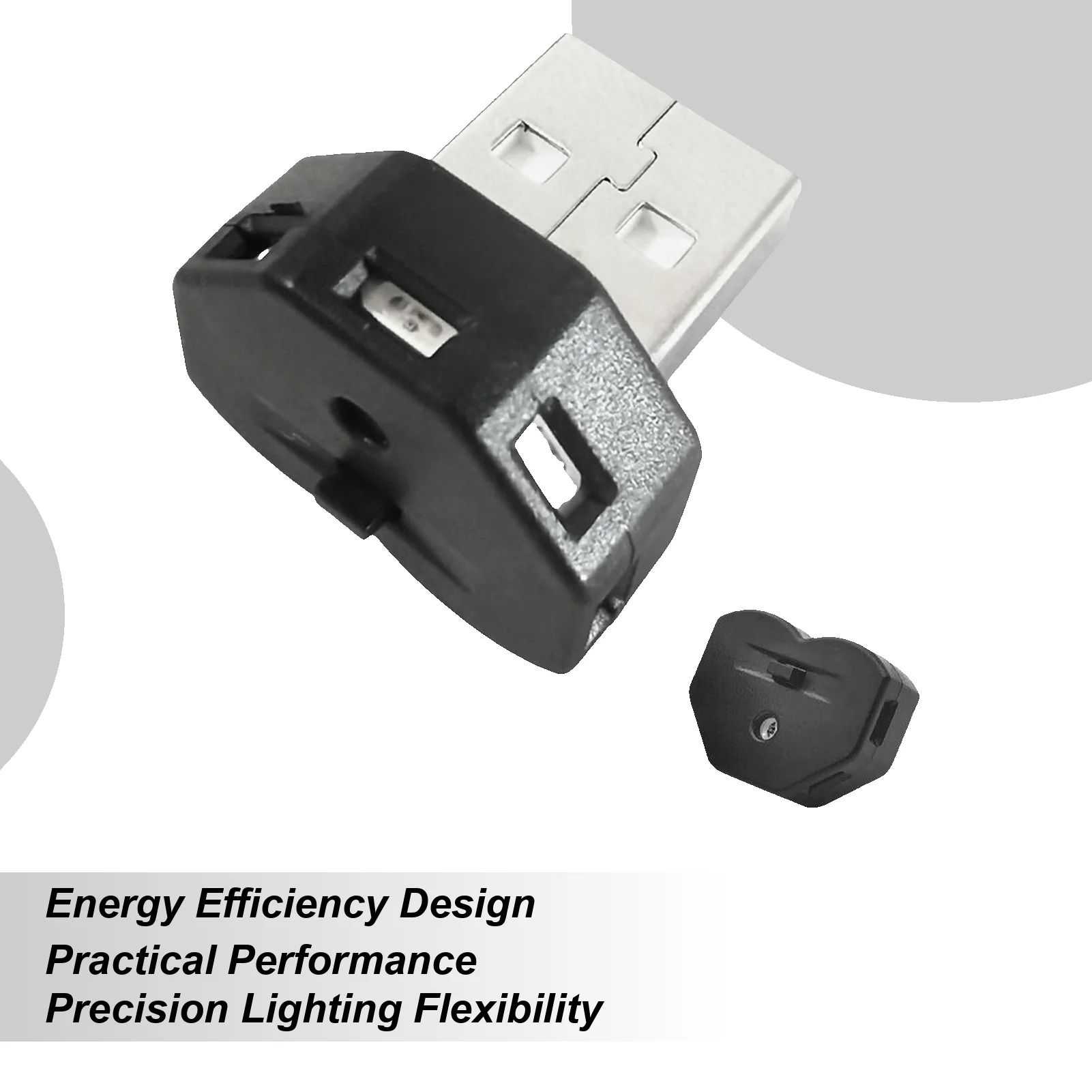 

USB светодиодный атмосферный светильник с автоматическим датчиком USB/Type-c, светодиодная лампа, автомобильные внутренние принадлежности для заднего компьютера, настольного компьютера
