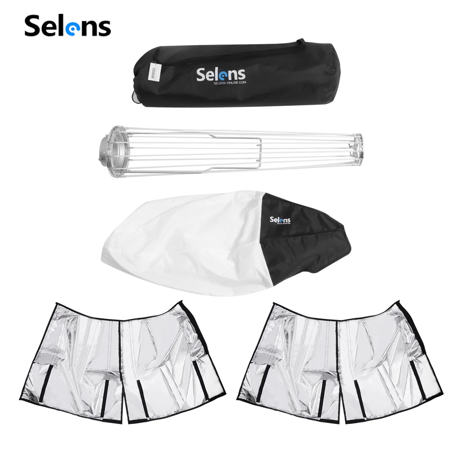 Selens 50/65/80cm esfera softbox com pano de sombreamento dobrável lanterna bola difusor para estúdio de fotografia flash