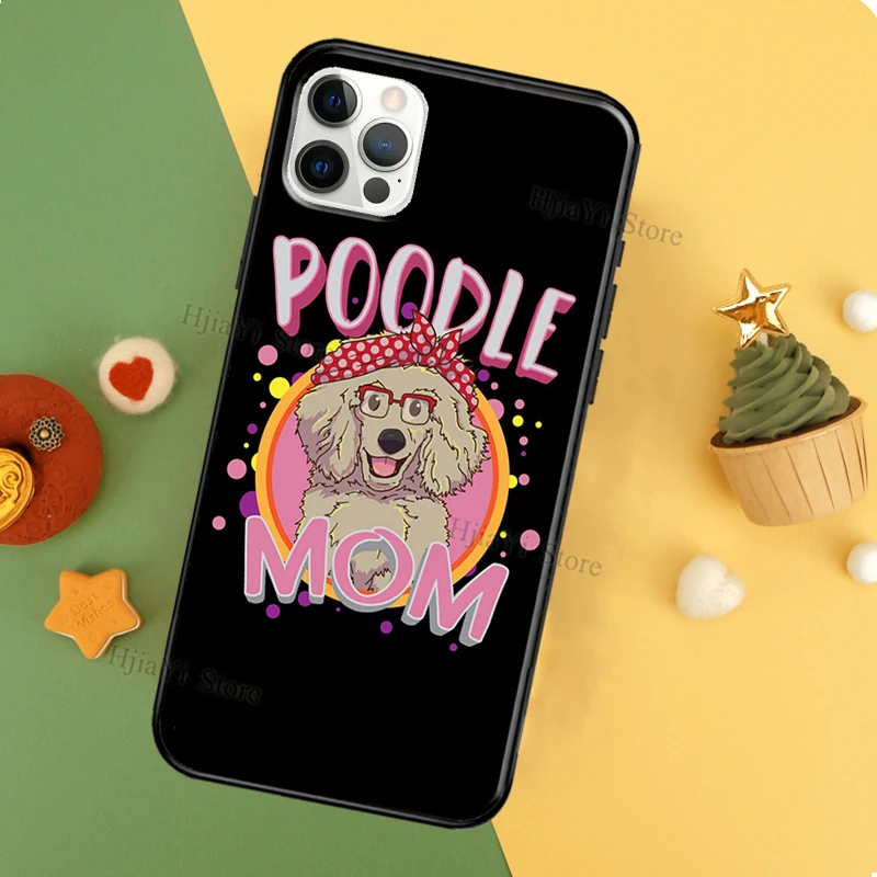 Cure Cartoon Poodle Coque Phone Case For iPhone 11 14 12 Pro Max 13 Pro XS MAX 6 7 8 Plus 5S SE 2020 X XR Cover