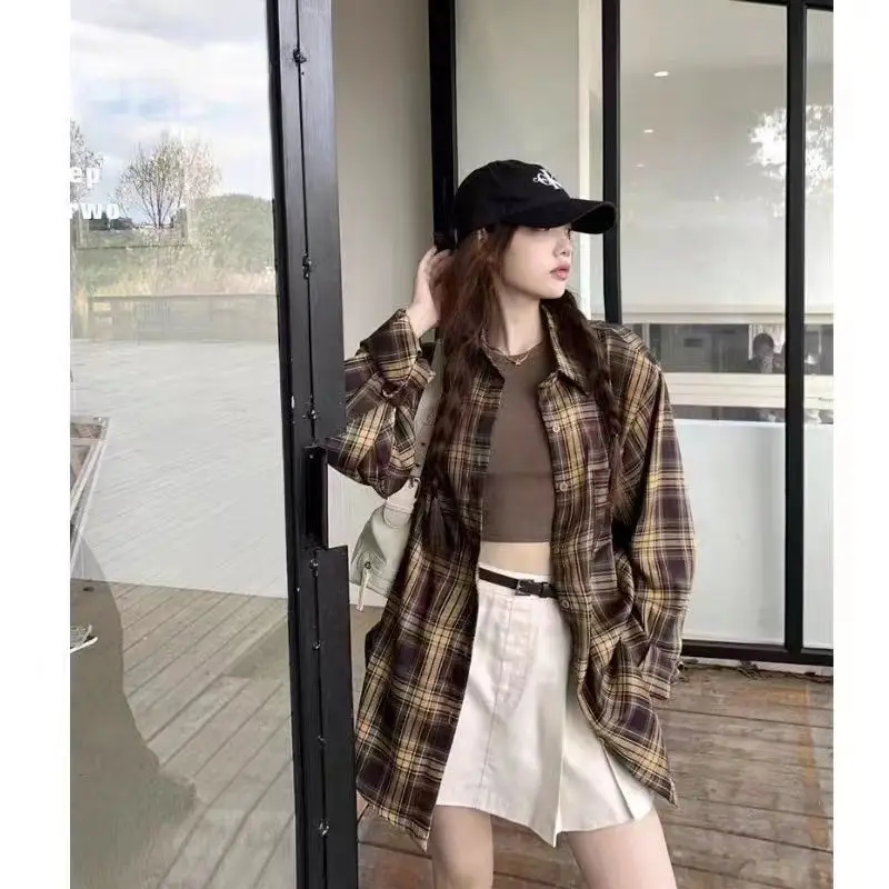 الأمريكية منقوشة irt رقيقة طويلة Sve تصميم فضفاض تأثير التخسيس خمر Sle الرجال ربيع الخريف ملابس خارجية